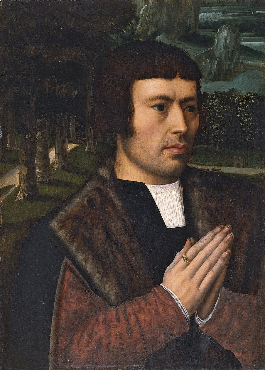 Rukoilevan miehen muotokuva tekijältä Ambrosius Benson