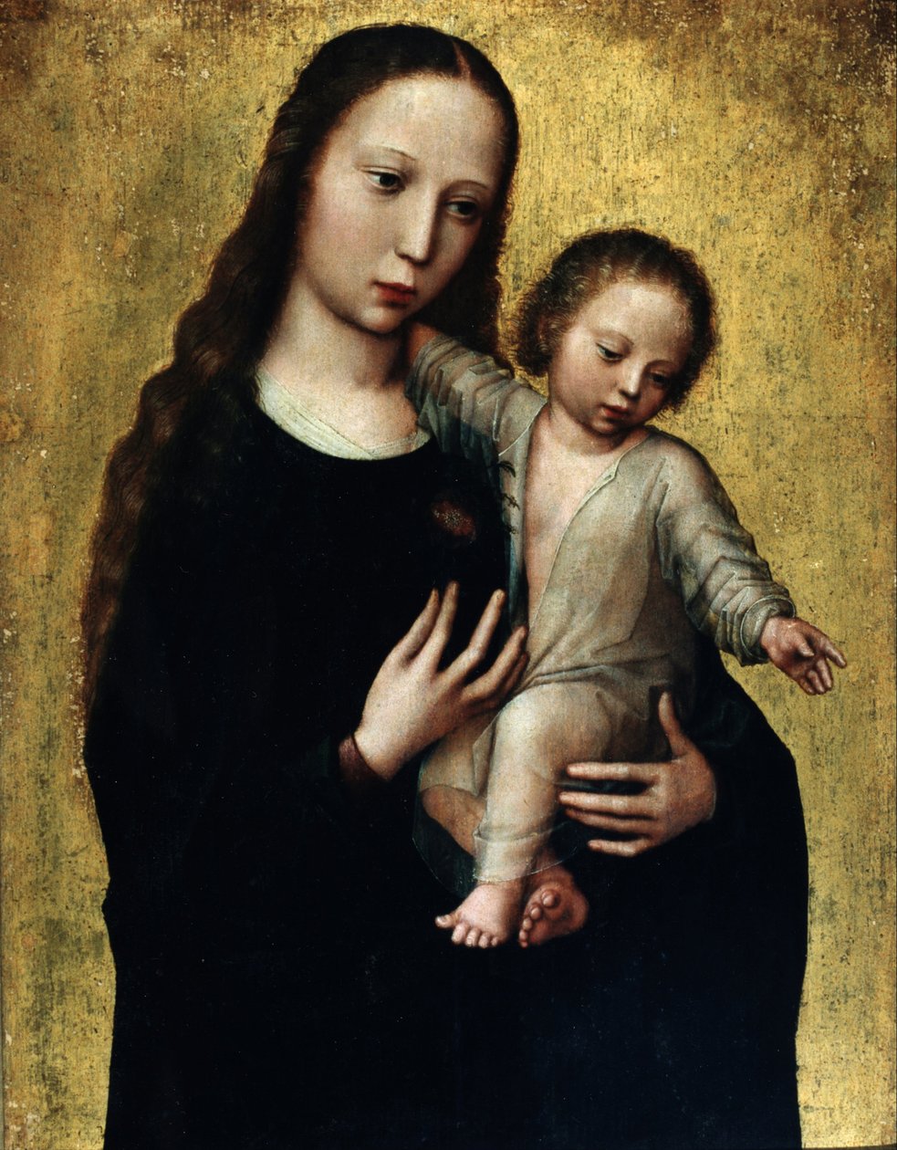 Neitsyt Maria ja Jeesus-lapsi paidassa tekijältä Ambrosius Benson