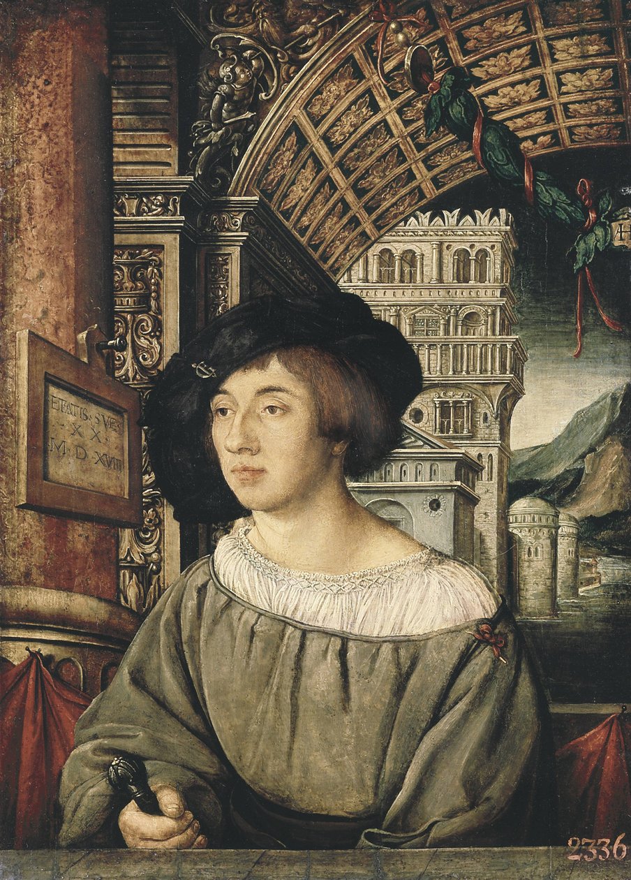 Nuoren miehen muotokuva tekijältä Ambrosius Holbein