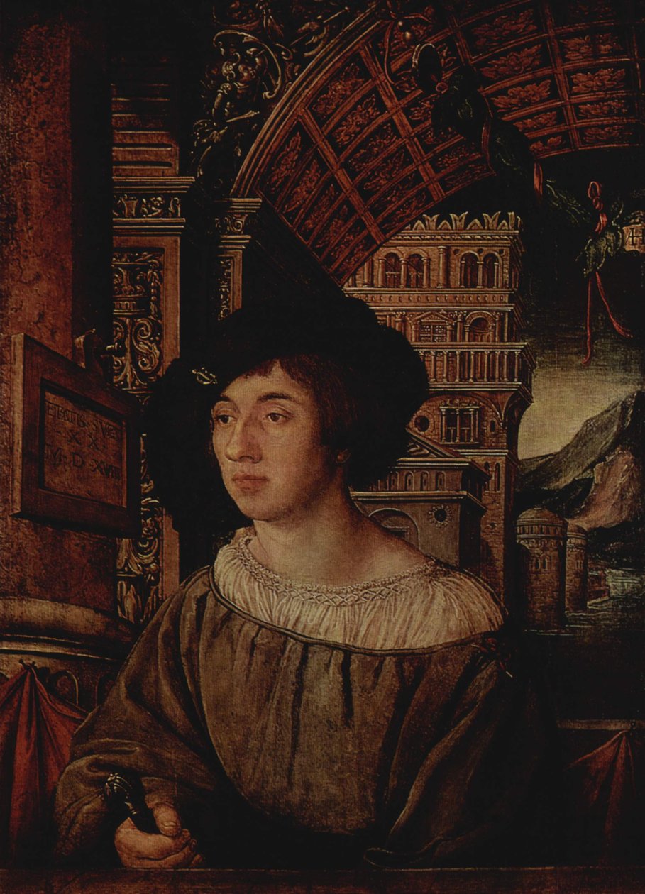 Nuoren miehen muotokuva tekijältä Ambrosius Holbein