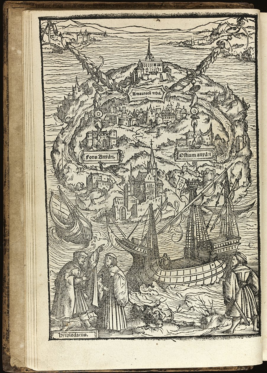 Utopia Thomas More par Holbein, Ambrosius (1494-n. 1520) tekijältä Ambrosius Holbein