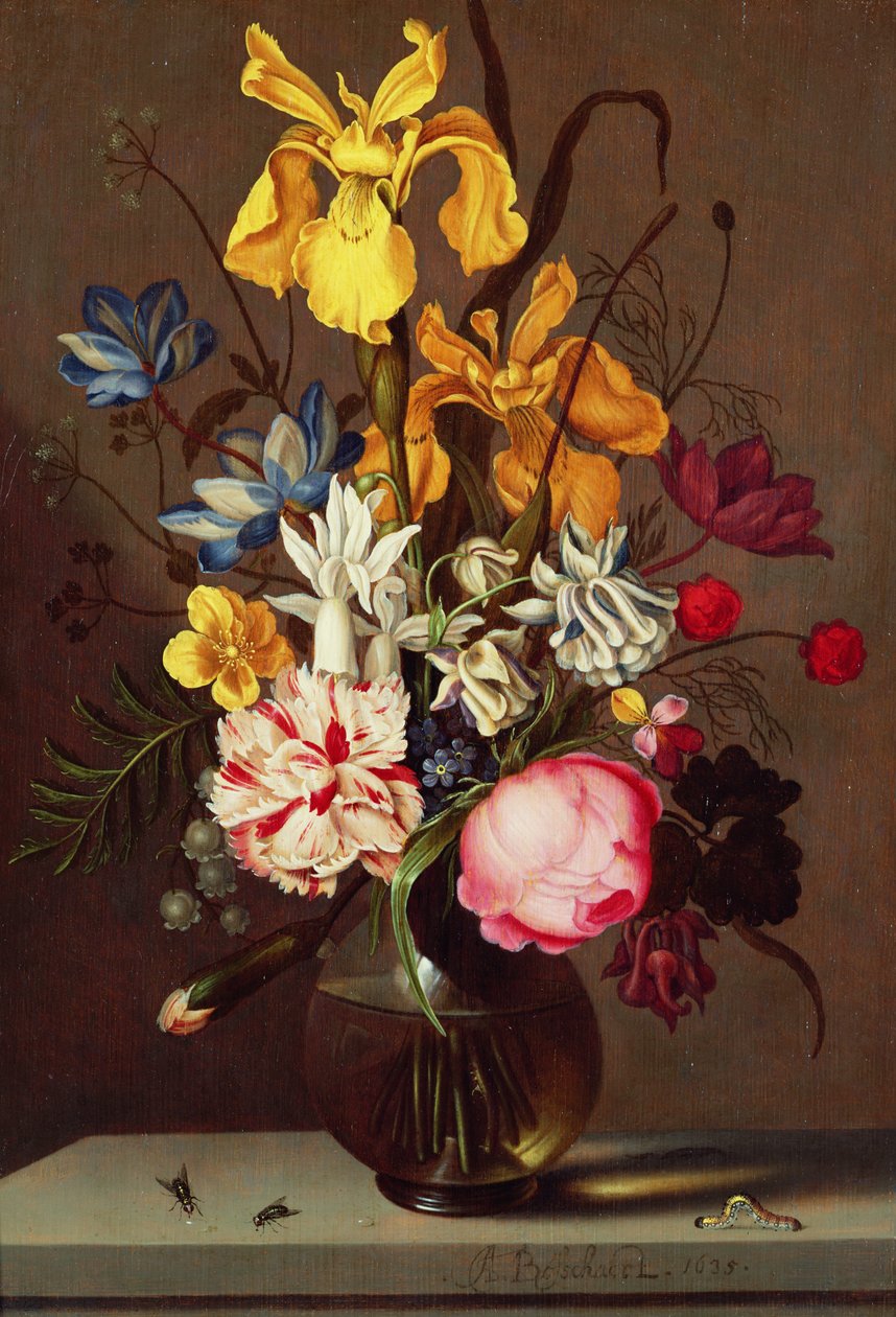 Maljakko kukkia, 1635 tekijältä Ambrosius the Younger Bosschaert