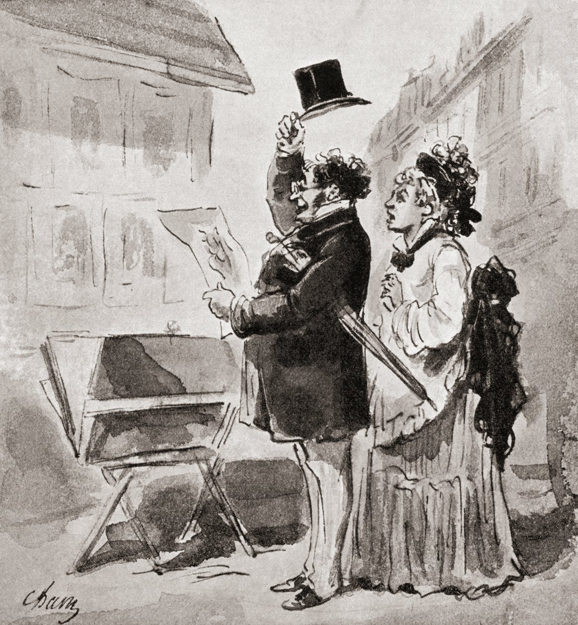 The Enthusiastic Collector, The Quest of The Print, julkaistu 1932 tekijältä Amédée de Noé