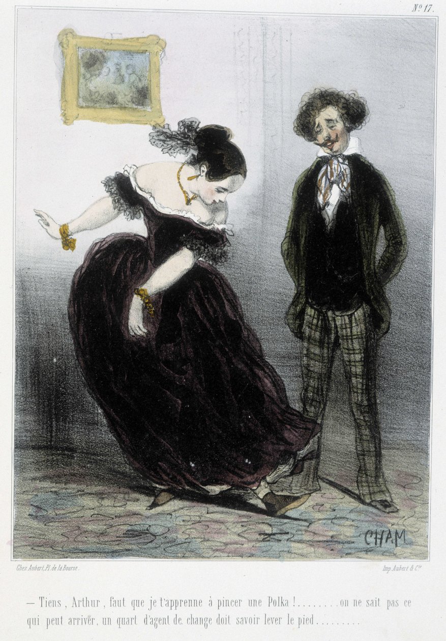 Karikatyyri - Chamin "" Madeleines" -kirjassa, v.1870-1880 tekijältä Amédée de Noé