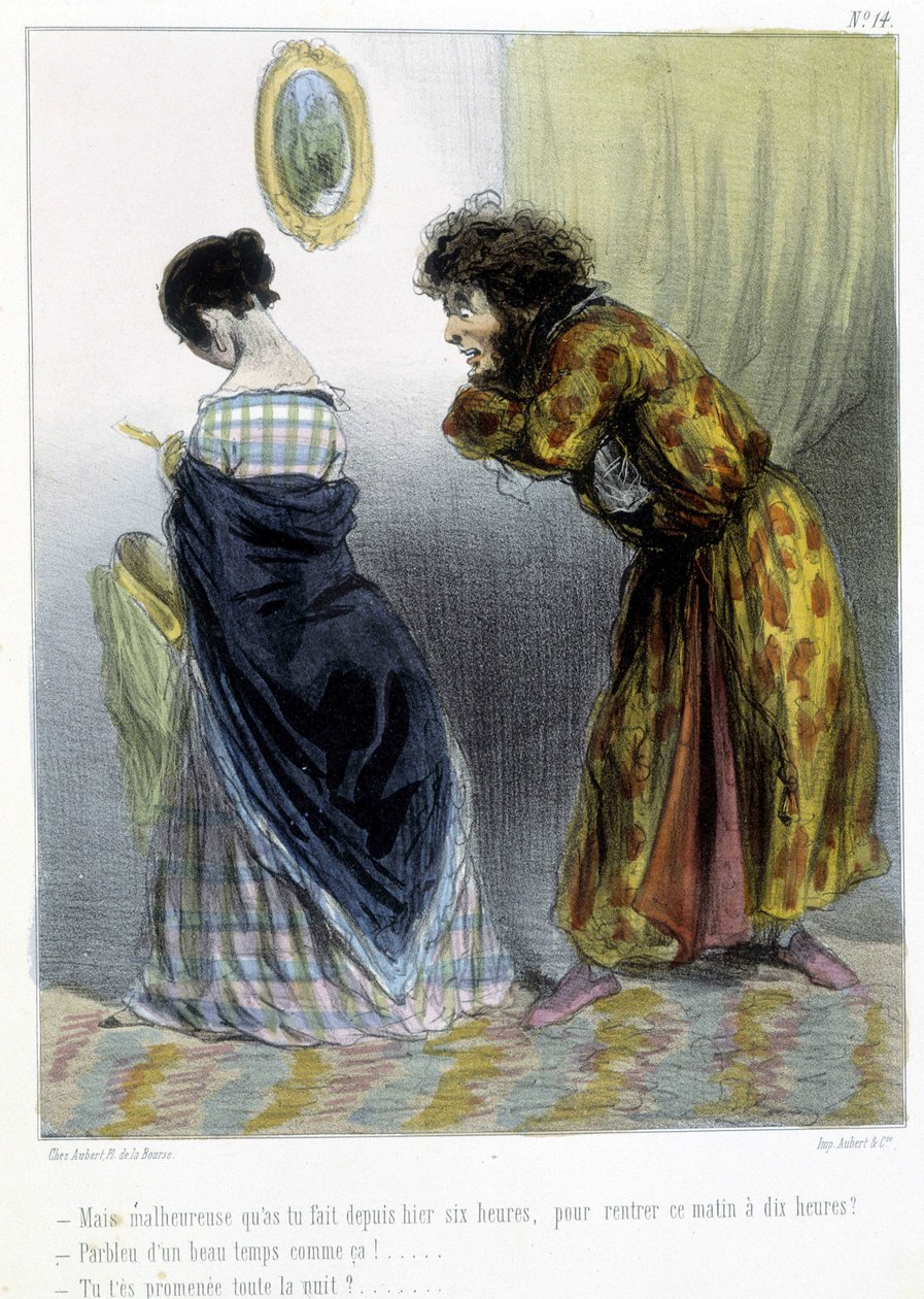 Karikatyyri - Chamin "" Madeleines" -kirjassa, v.1870-1880 tekijältä Amédée de Noé