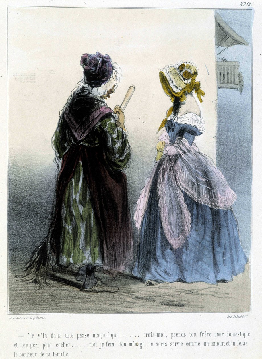 Karikatyyri - Chamin "" Madeleines" -kirjassa, v.1870-1880 tekijältä Amédée de Noé