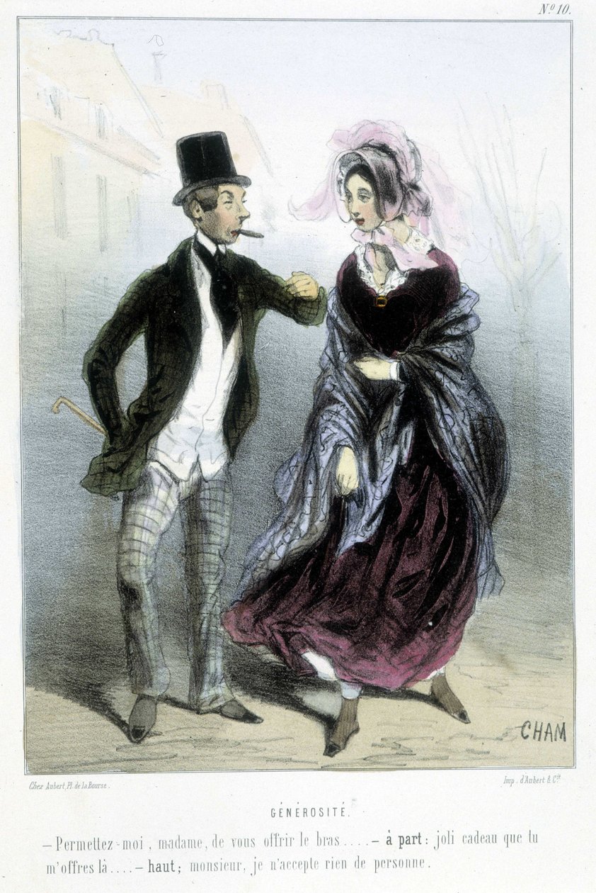 Anteliaisuus - Chamin "" Madeleines" -kirjassa, v.1870-1880 tekijältä Amédée de Noé
