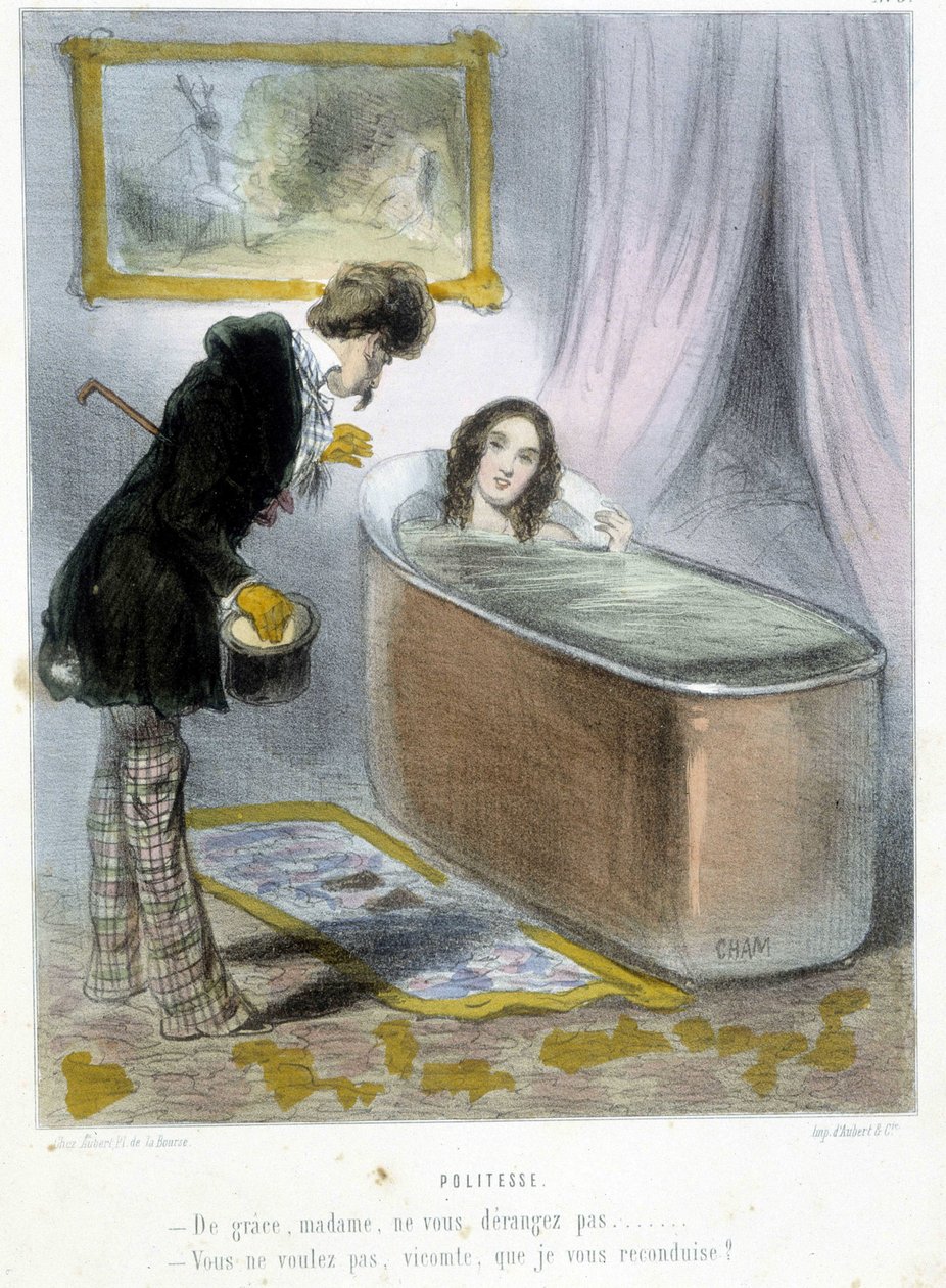 Politesse - Chamin "" Madeleines" -kirjassa, v.1870-1880 tekijältä Amédée de Noé