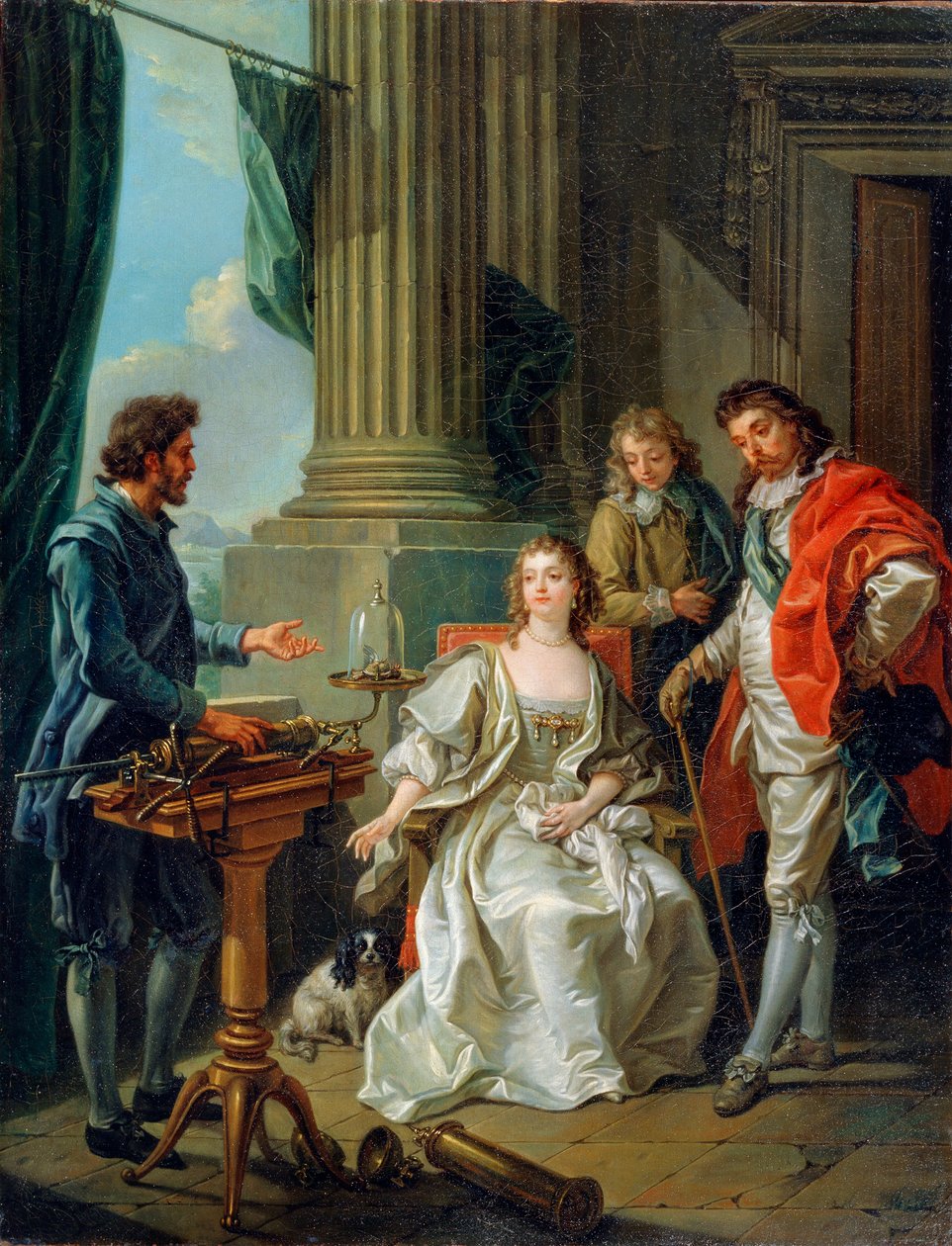 Pneumaattinen koe, 1777 tekijältä Charles Amedee Philippe van Loo