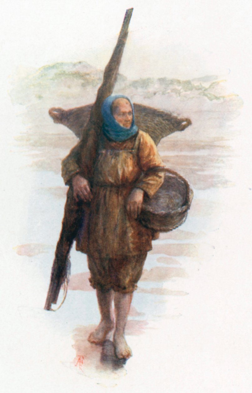 A Shrimper, Coxyde (värilitro) tekijältä Amedee (after) Forestier