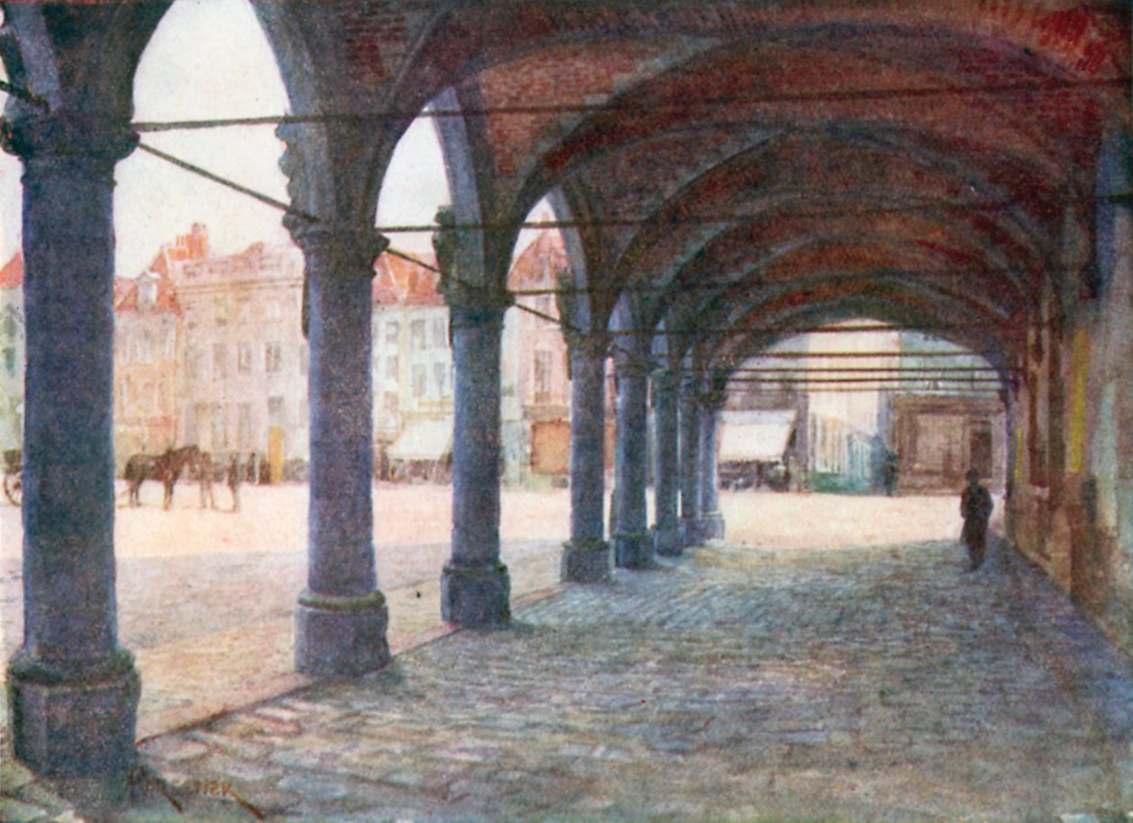 Arkadi Nieuwerkin alla, Ypres (värilitografia) tekijältä Amedee (after) Forestier