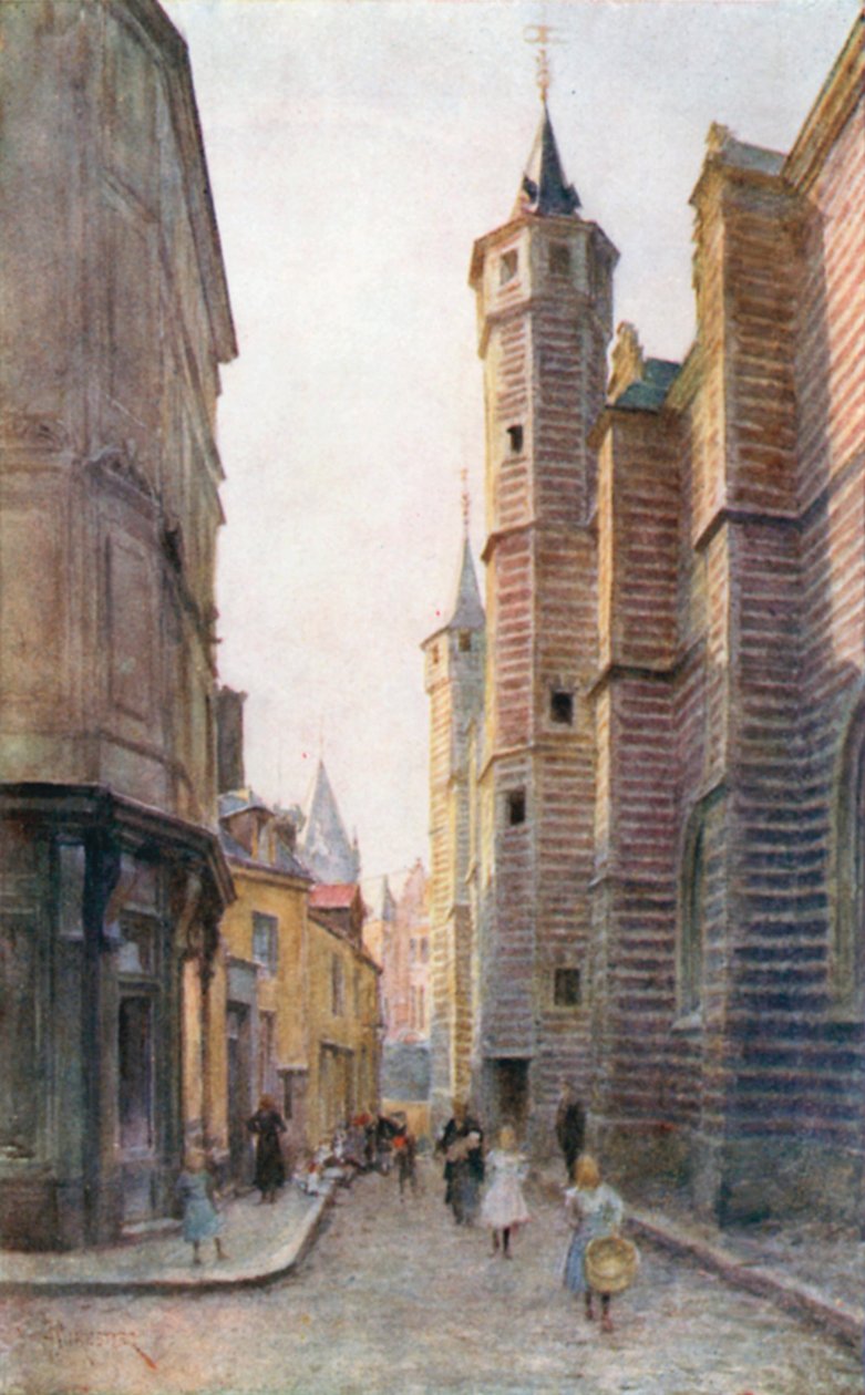 Vieille Boucherie, Antwerpen (värilitra) tekijältä Amedee (after) Forestier