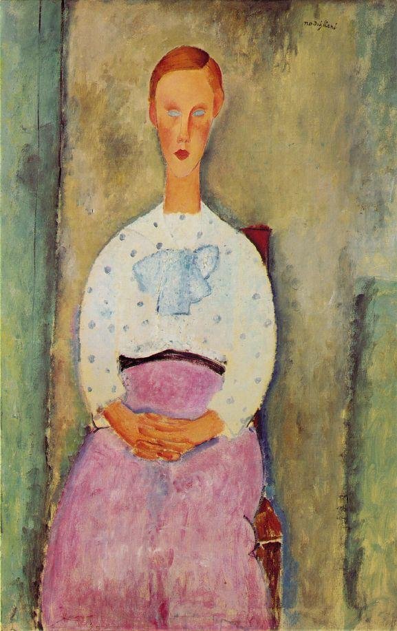 Jeune fille au corsage a poison tekijältä Amedeo Modigliani
