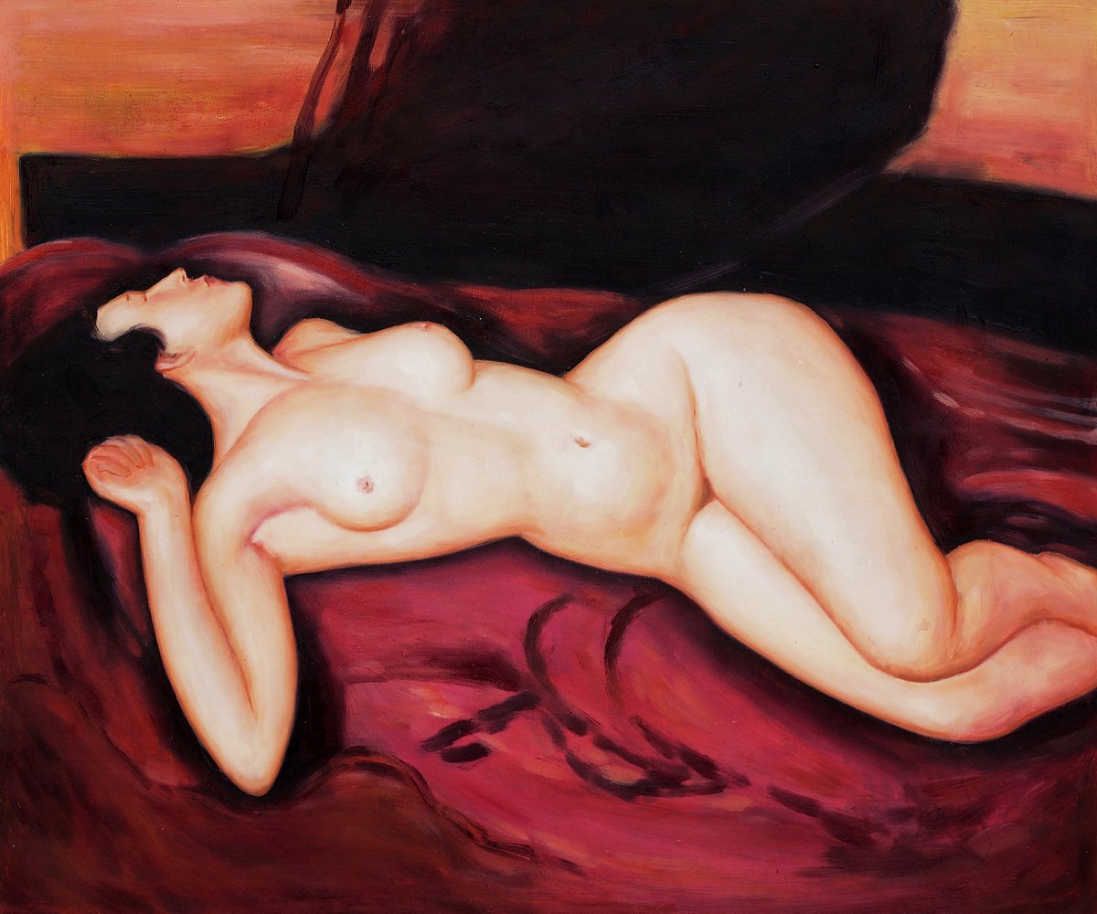 Alaston makaa selässä tekijältä Amedeo Modigliani