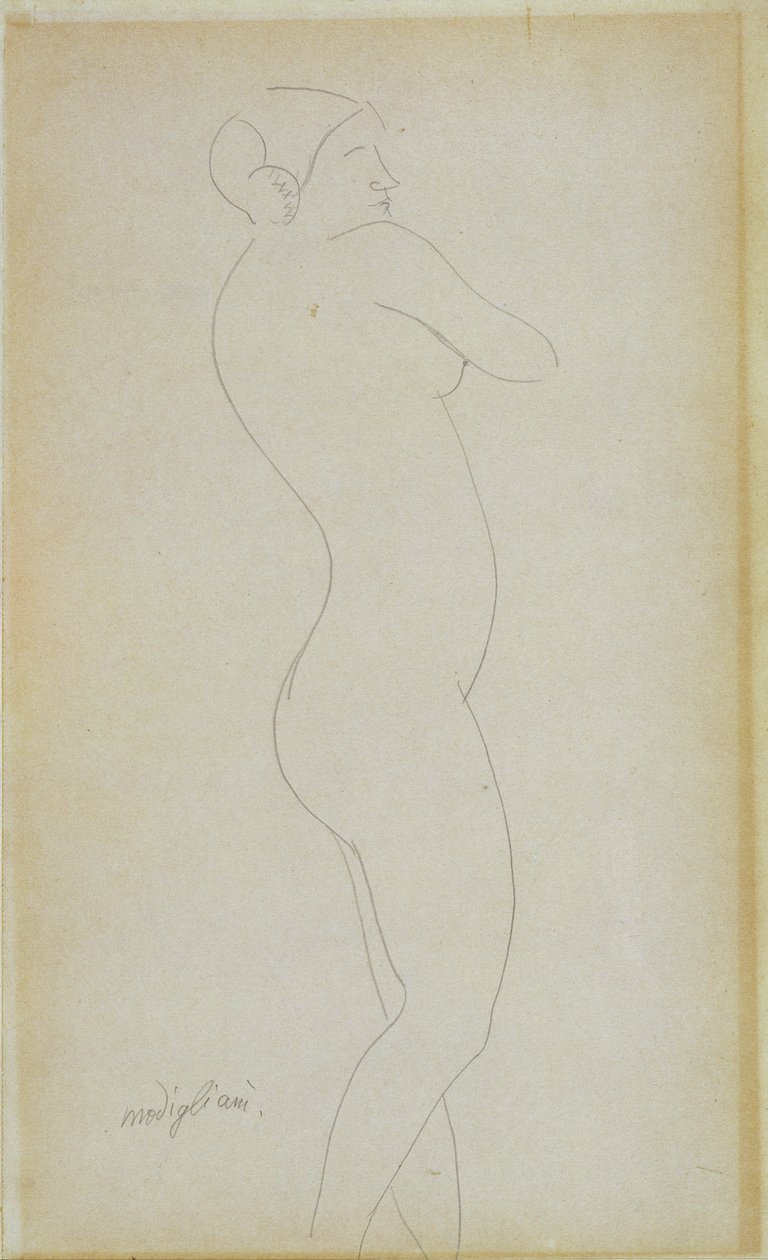 Alaston seisova tyttö tekijältä Amedeo Modigliani