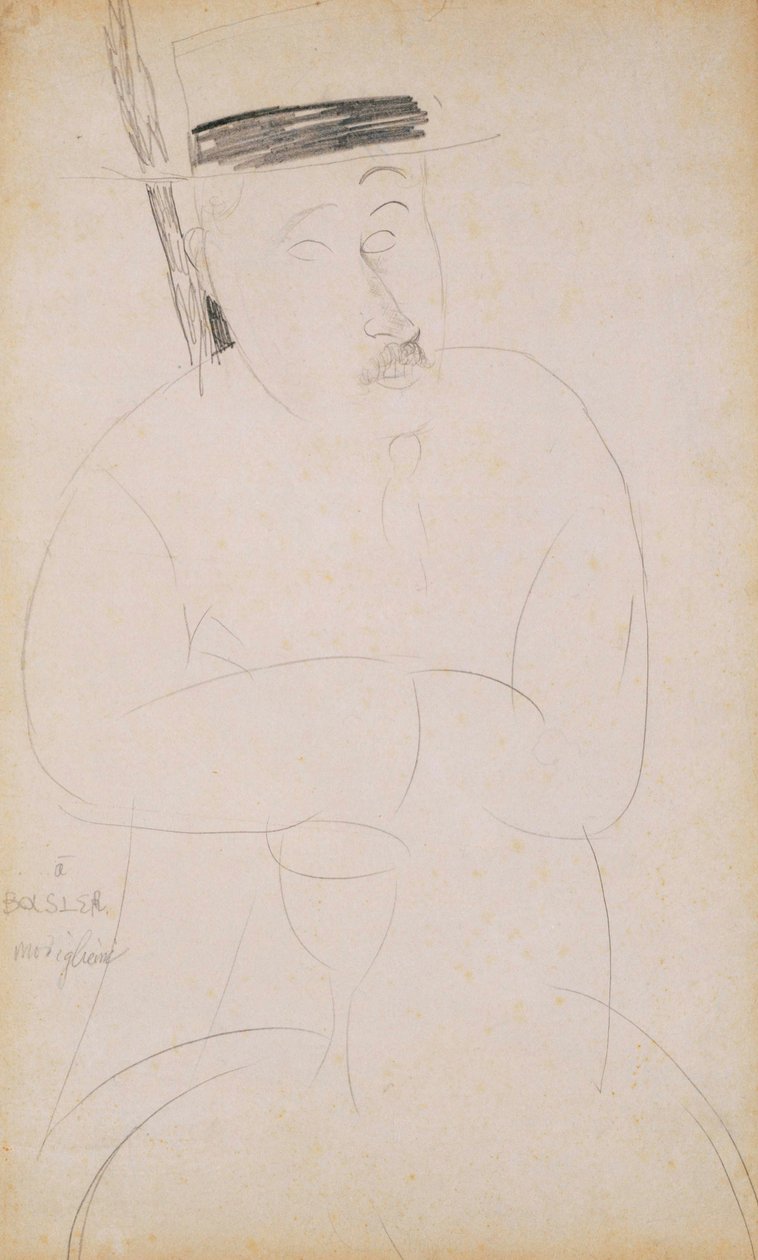 Adolphe Baslerin muotokuva tekijältä Amedeo Modigliani