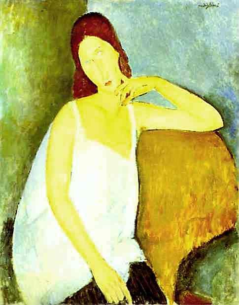 Jeanne Hebuternen muotokuva 1898-1920 tekijältä Amedeo Modigliani