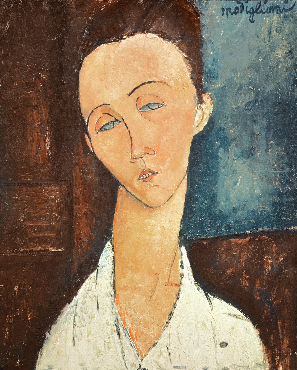 Lunia Czechowskan muotokuva, 1918 tekijältä Amedeo Modigliani