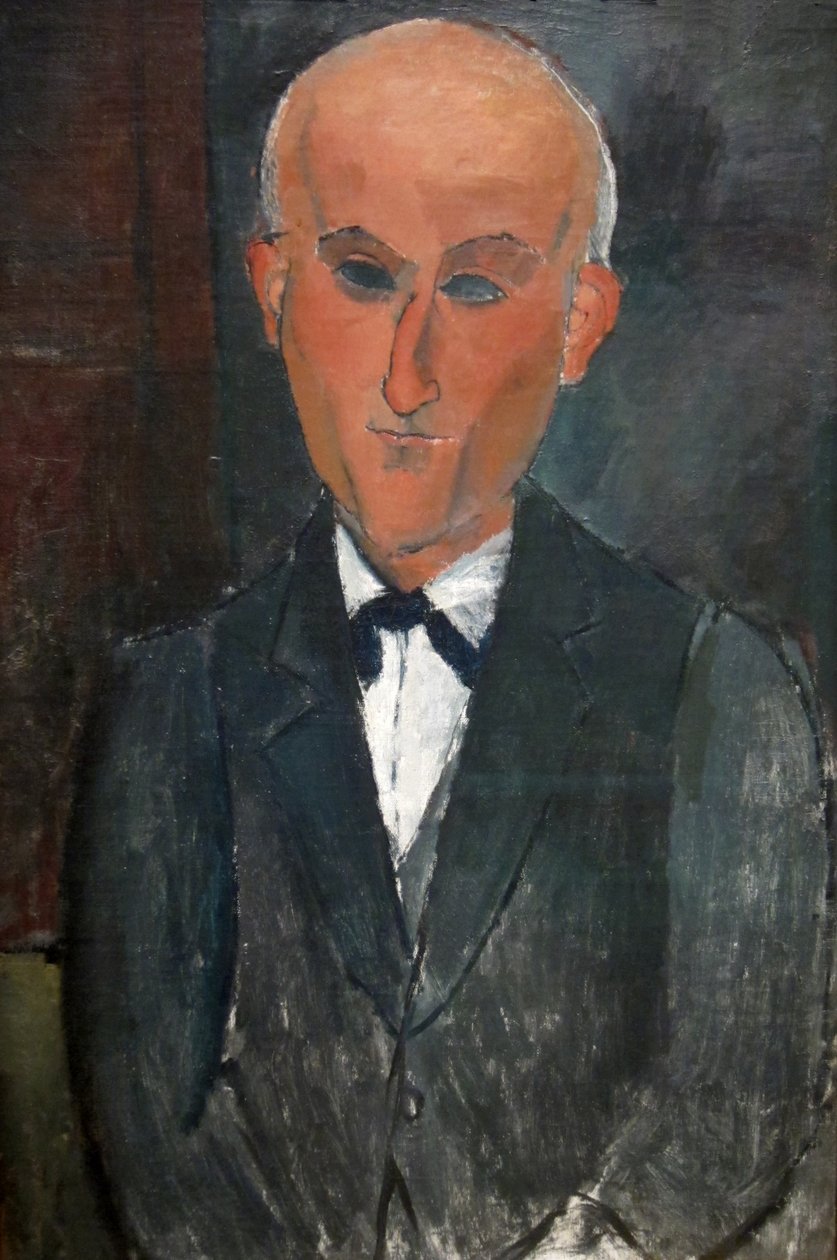 Ranskalaisen kirjailijan ja taidemaalarin Max Jacobin muotokuva tekijältä Amedeo Modigliani