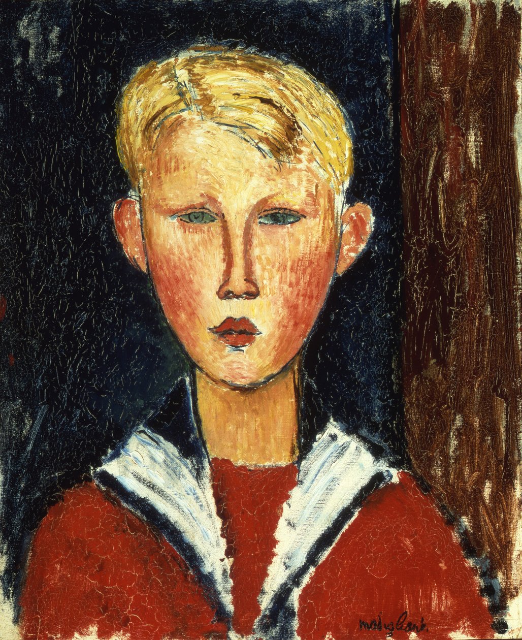Sinisilmäinen poika, 1916 tekijältä Amedeo Modigliani