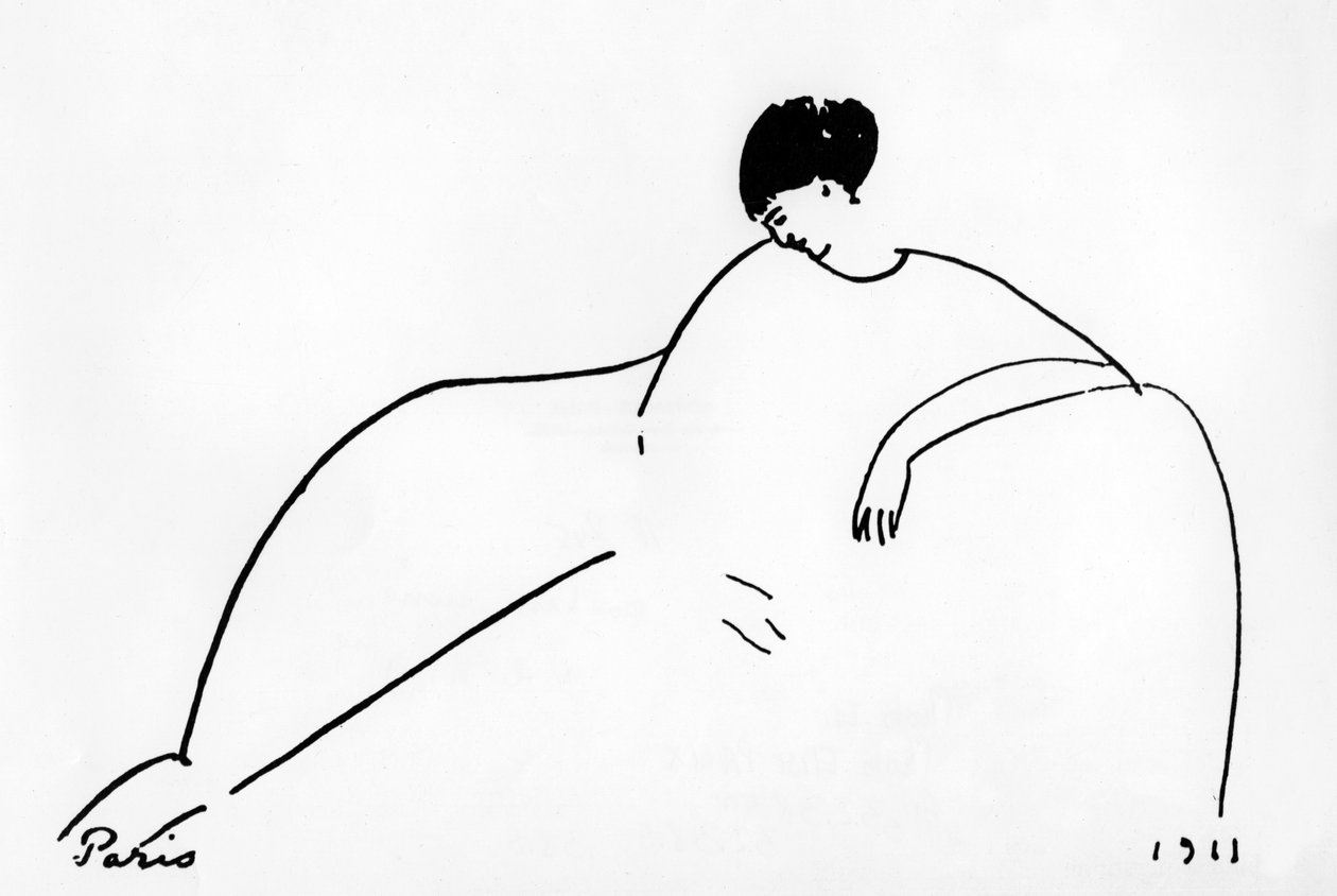 Anna Akhmatova (1889-1967) venäläinen runoilija tekijältä Amedeo Modigliani