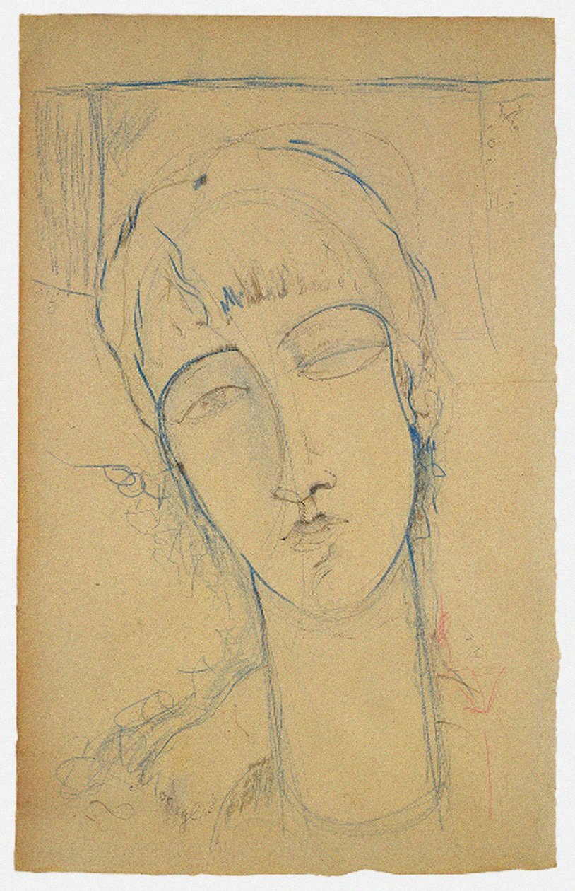 Anna Akhmatova Punaisen naisen muotokuva, 1915 tekijältä Amedeo Modigliani
