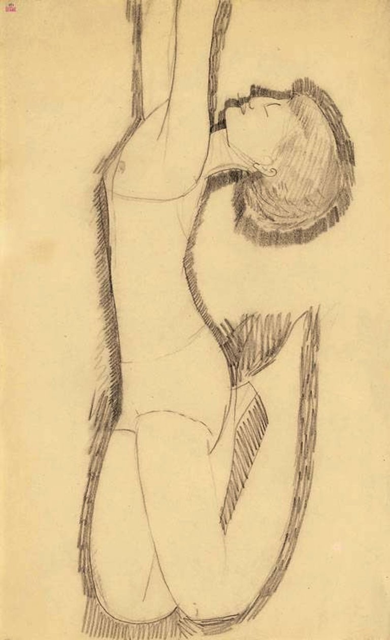 Anna Ekmatova Asa Acrobat, ೧೯೧೧ tekijältä Amedeo Modigliani