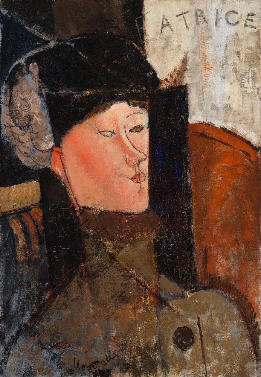 Beatrice (Beatrice Hastingsin muotokuva) tekijältä Amedeo Modigliani