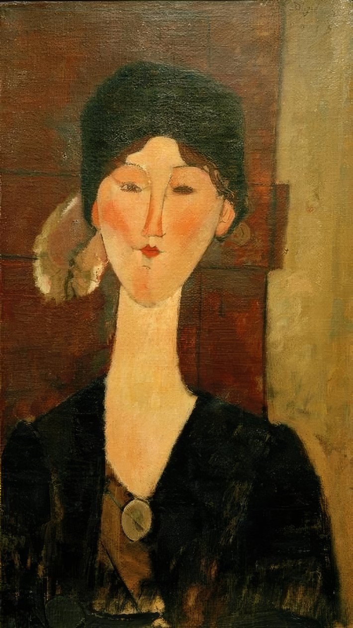 Beatrice Hastings einer Tür tekijältä Amedeo Modigliani