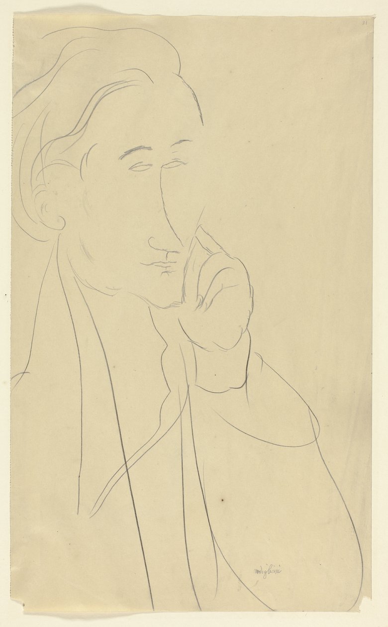 Zborowskin rintakuva tekijältä Amedeo Modigliani