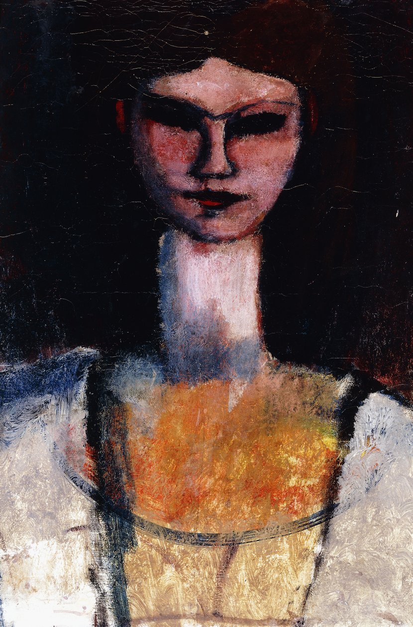 Nuoren naisen rintakuva; Nuoren naisen rintakuva, n. 1910-1911 tekijältä Amedeo Modigliani