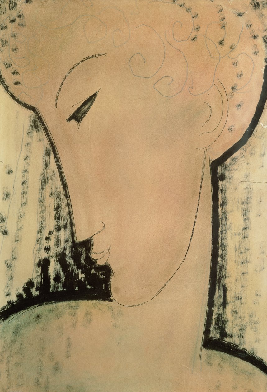 Naisen pää tekijältä Amedeo Modigliani