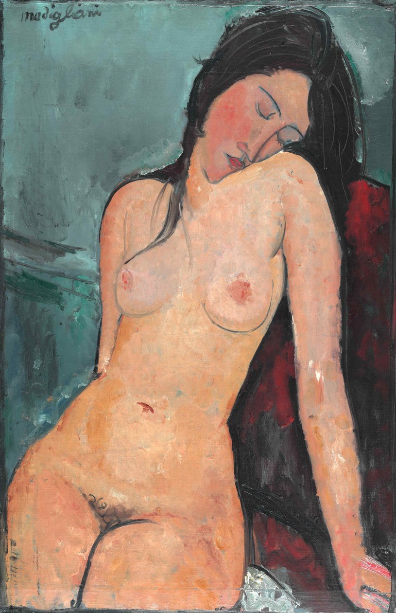 Nainen alaston , c. 1916. tekijältä Amedeo Modigliani