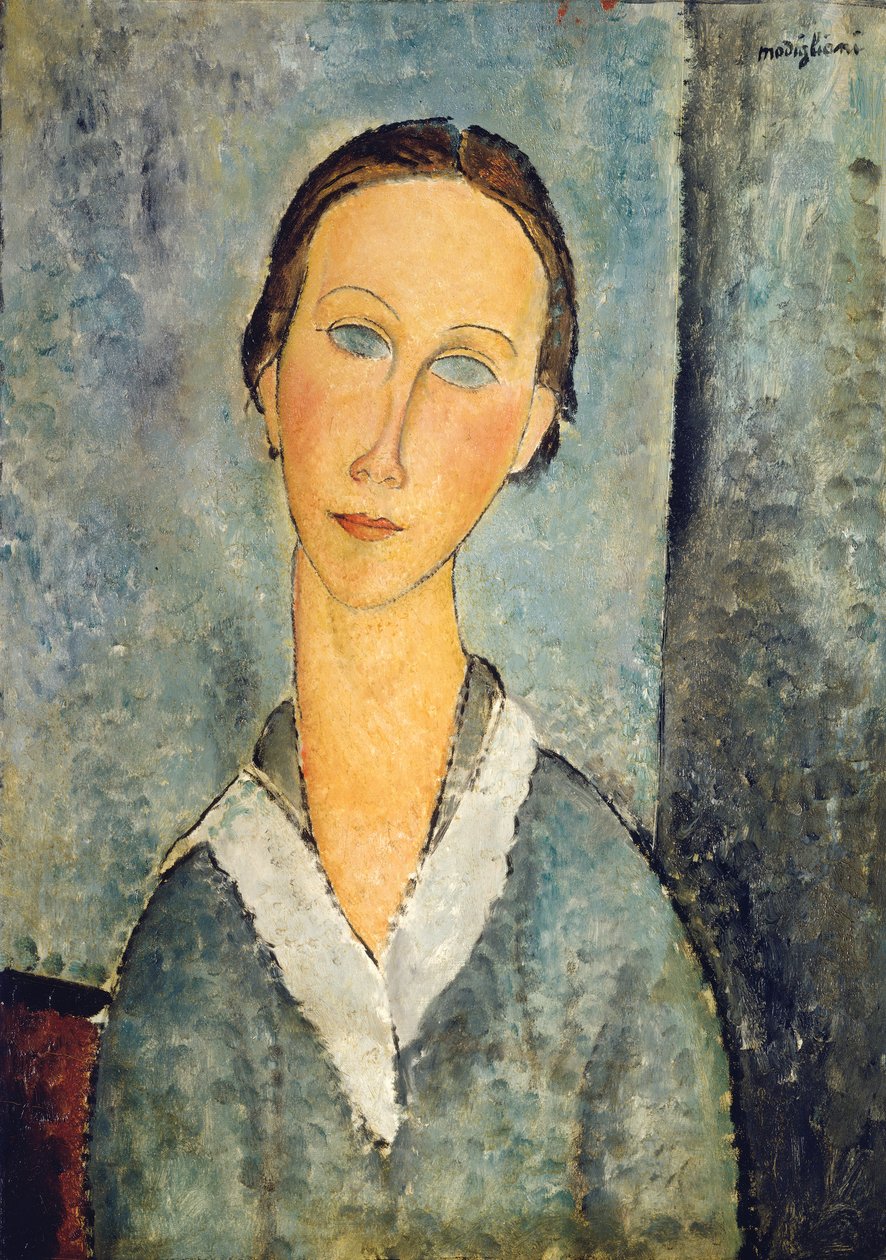 Tyttö merimiehen puserossa, 1918 tekijältä Amedeo Modigliani