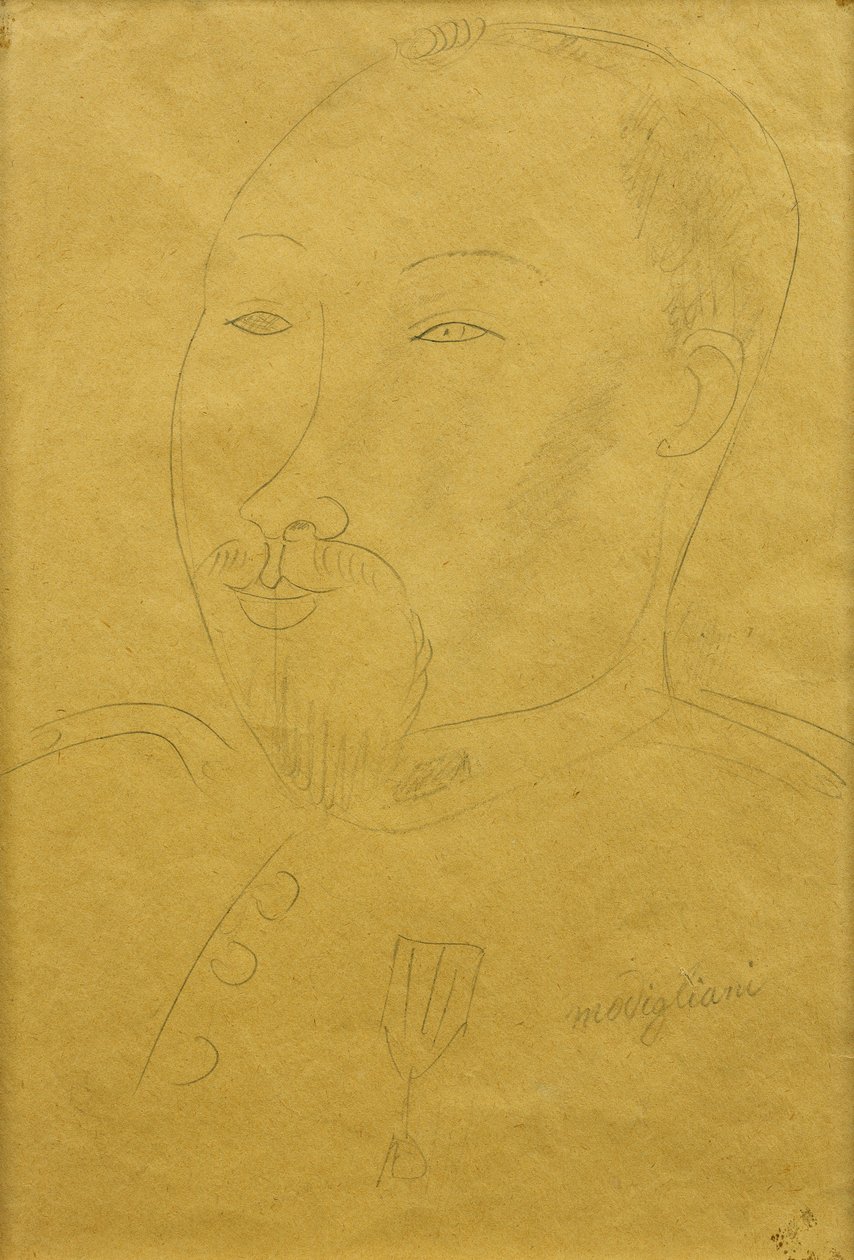 Guillaume Apollinaire sotilaana; Guillaume Apollinaire sotilaana, tekijältä Amedeo Modigliani