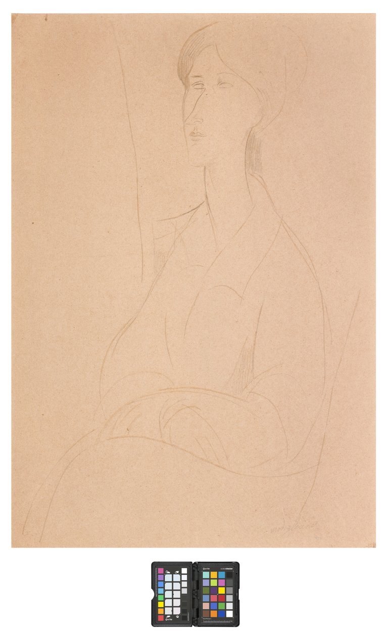 Hanks Zborowska kädet sylissään tekijältä Amedeo Modigliani
