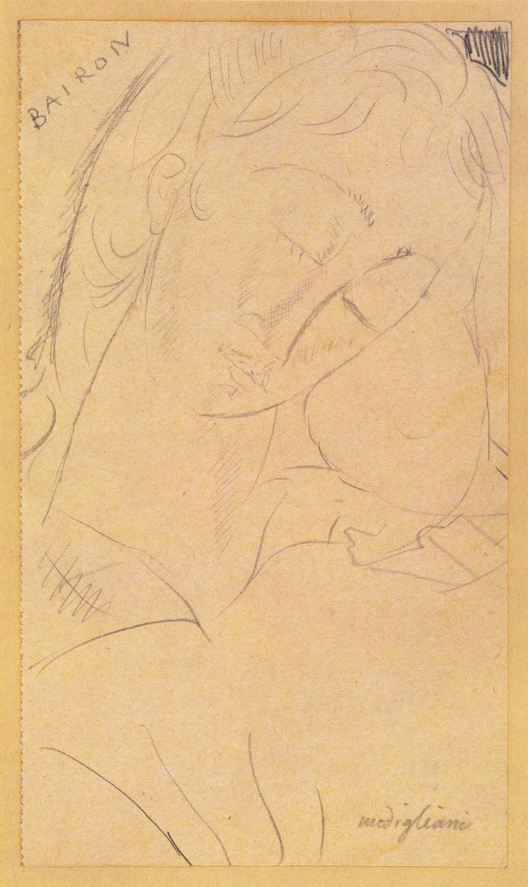 Pää - Bairon tekijältä Amedeo Modigliani