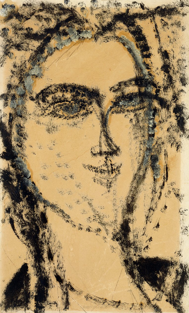 Naisen pää, 1915 tekijältä Amedeo Modigliani