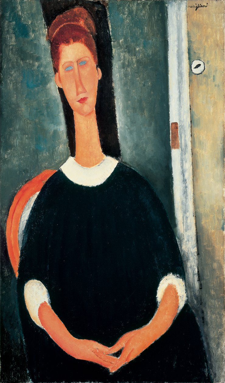 Jeanne Hébuterne (öljy kankaalle) tekijältä Amedeo Modigliani