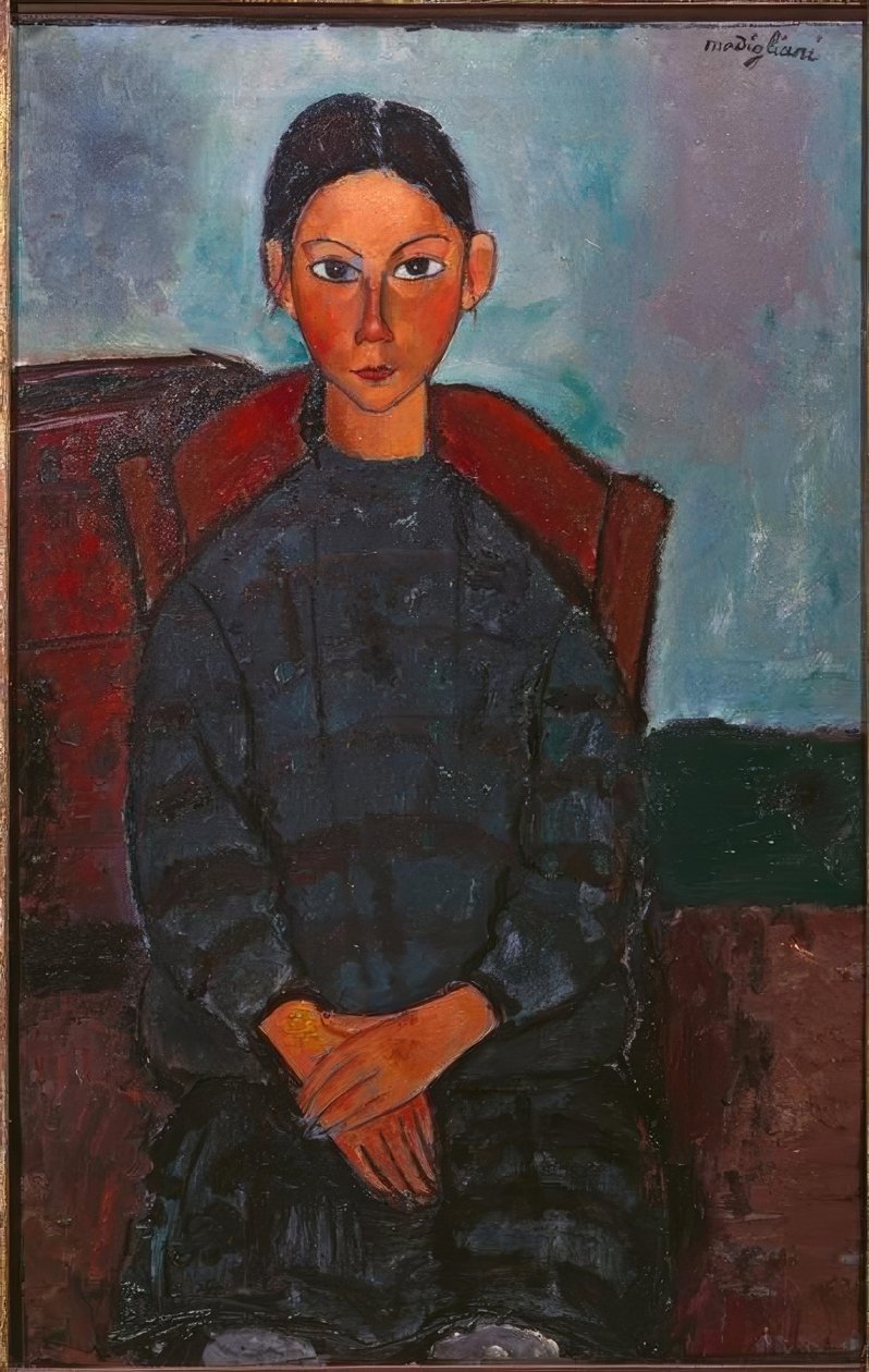 La fillette au tablier noir tekijältä Amedeo Modigliani