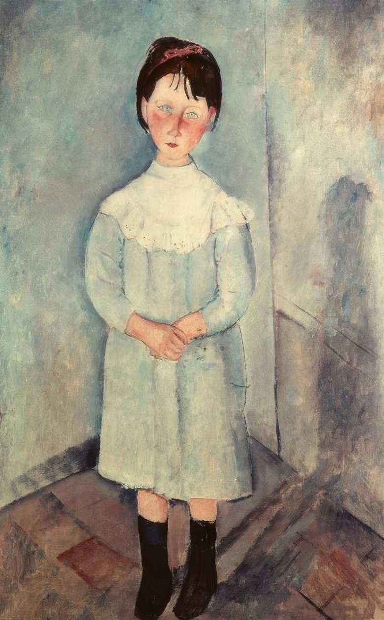 La petite fille en bleu tekijältä Amedeo Modigliani