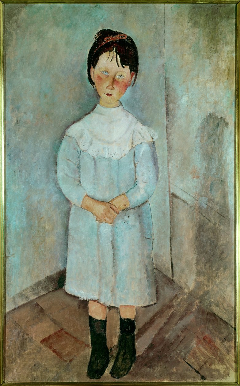 Pieni tyttö sinisessä 1918 tekijältä Amedeo Modigliani