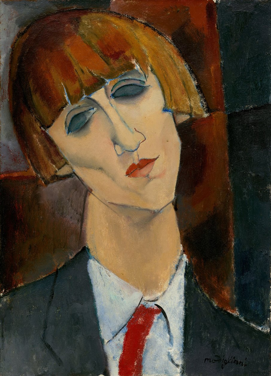 Madame Kisling, c. 1917 (öljy kankaalle) tekijältä Amedeo Modigliani
