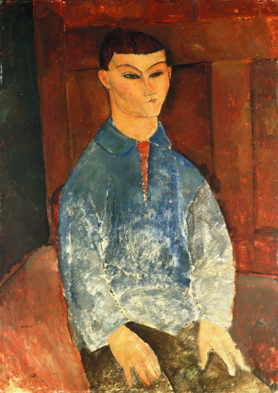 Moise Kisling istuu, 1916 tekijältä Amedeo Modigliani