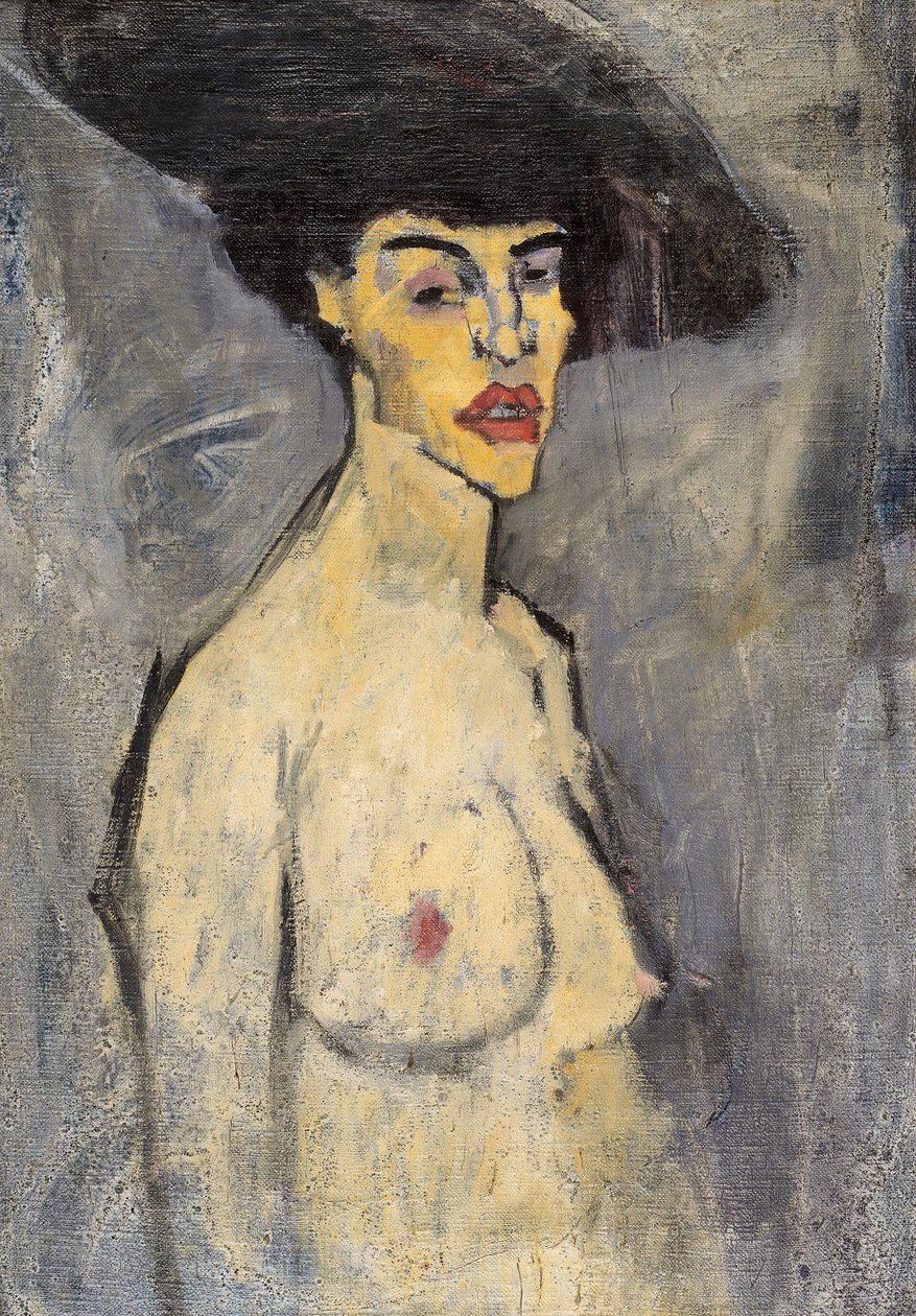 Alaston hattu päässä tekijältä Amedeo Modigliani
