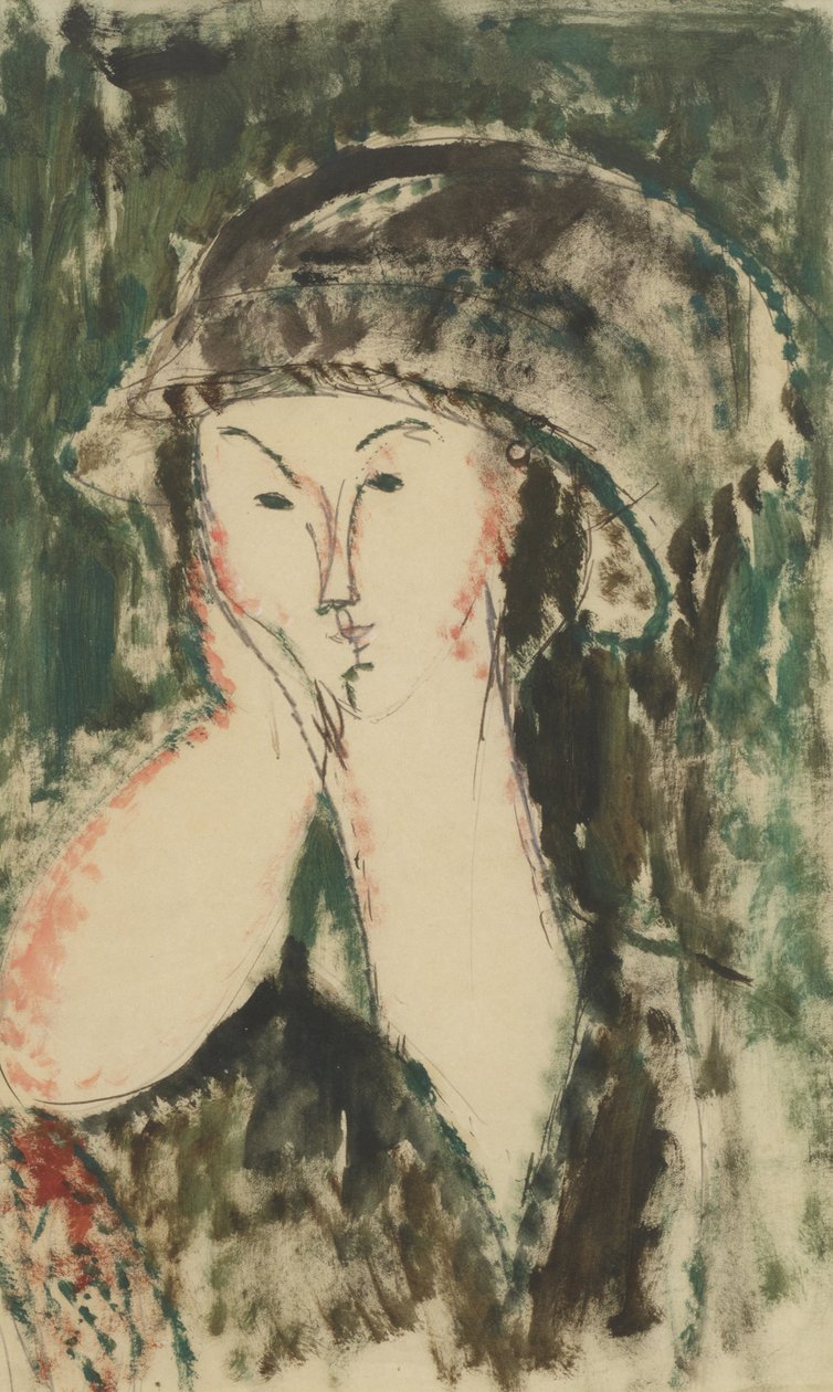 Beatrice Hastingsin muotokuva, 1914-1915. tekijältä Amedeo Modigliani