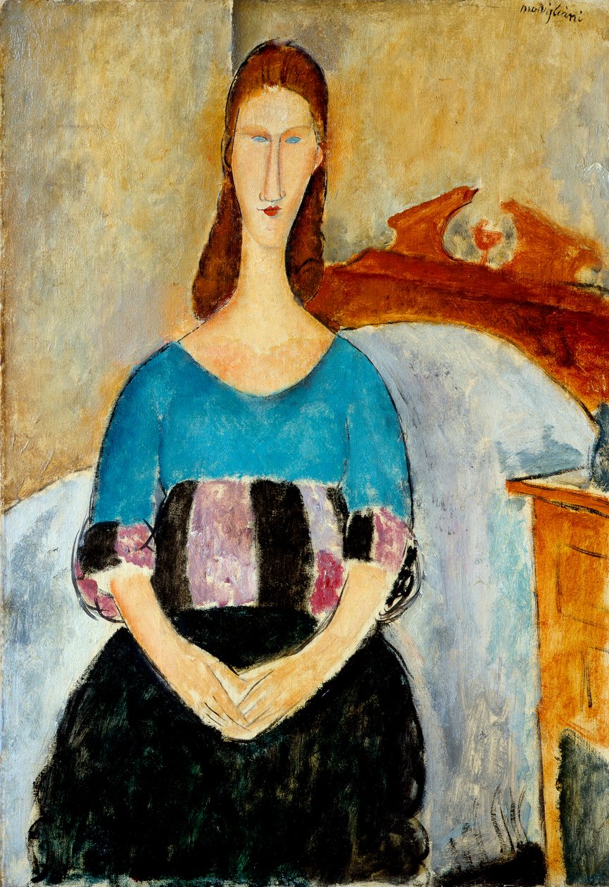 Jeanne Hébuternen muotokuva, 1918 tekijältä Amedeo Modigliani
