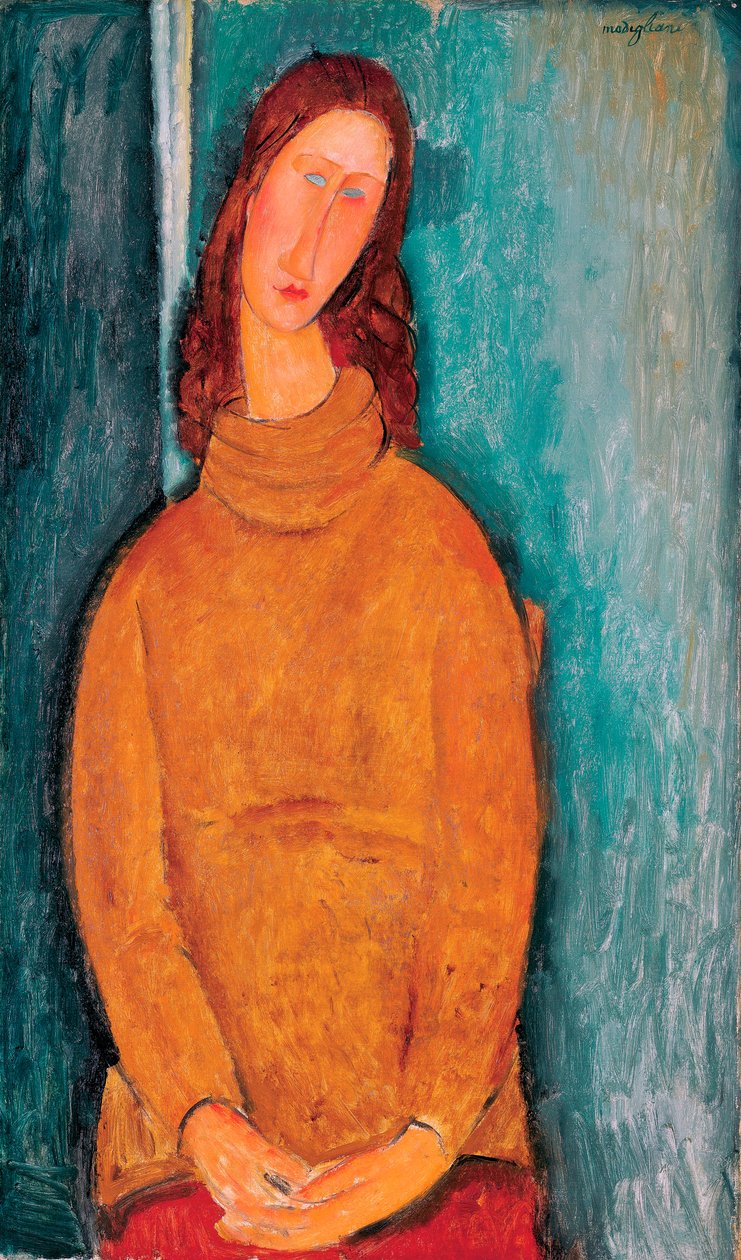 Jeanne Hébuternen muotokuva, 1919 tekijältä Amedeo Modigliani