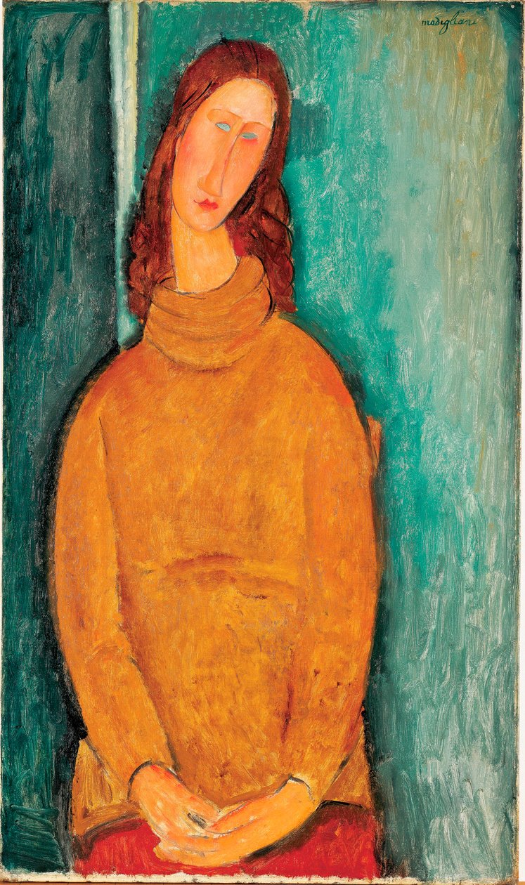 Jeanne Hebuternen muotokuva tekijältä Amedeo Modigliani