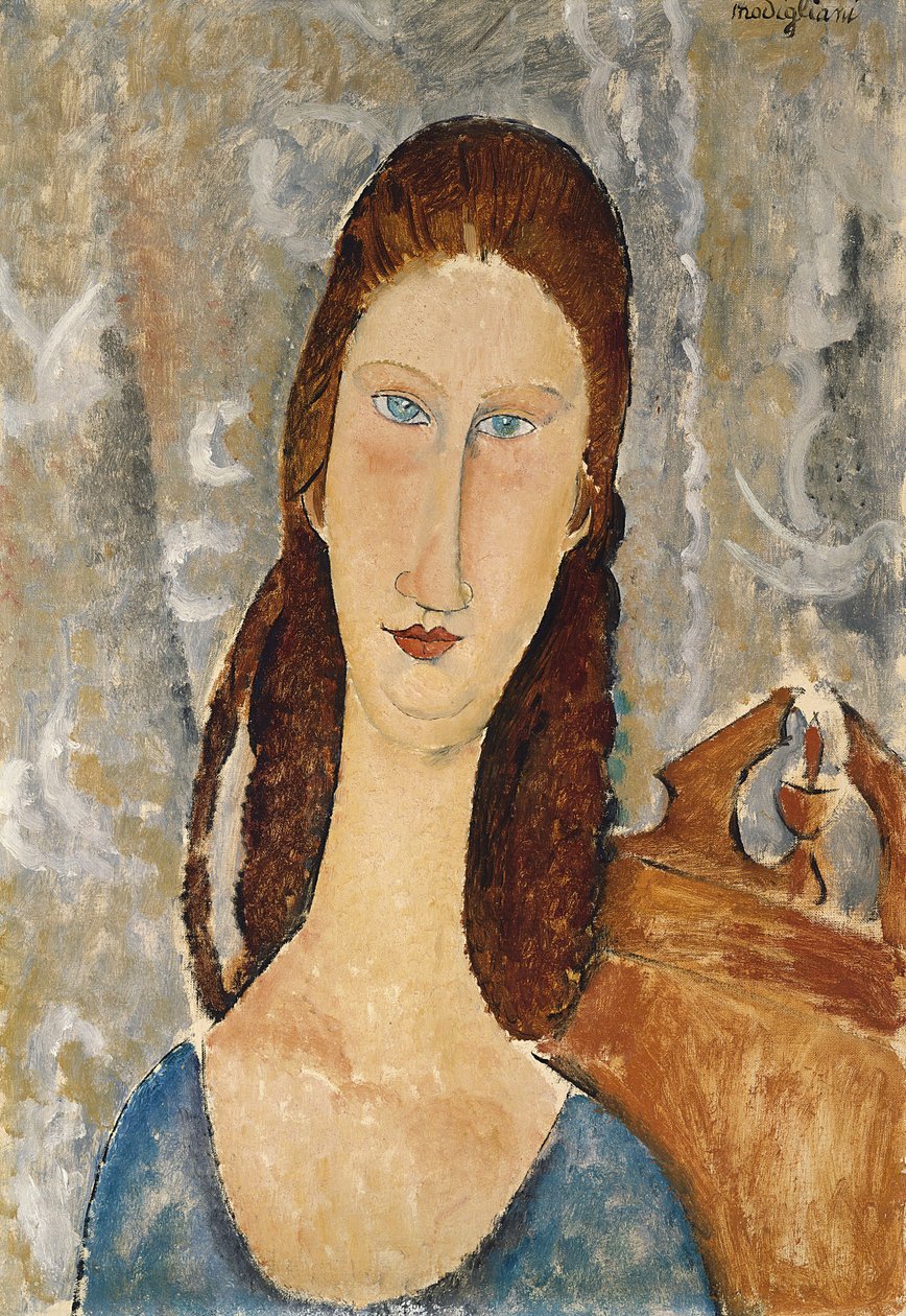 Jeanne Hebuternen muotokuva tekijältä Amedeo Modigliani